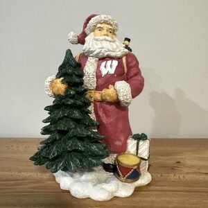 Collegiate Collectibles Wisconsin Badgers Santa Christmas Figurine 1998 Limited